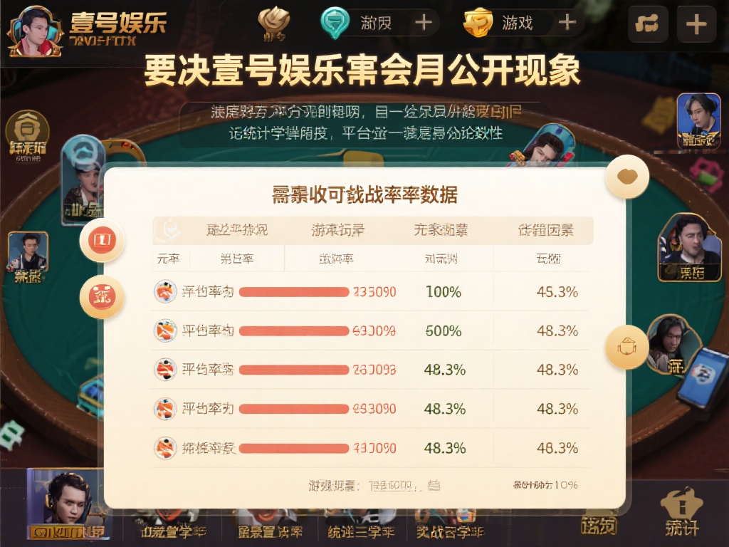 壹号娱乐有没有挂?玩家胜率数据分析 (壹号娱乐是否存在外挂?玩家胜率数据深度分析与探讨) 要判断壹号娱乐是否存在不公平现象,首先需要获取可靠